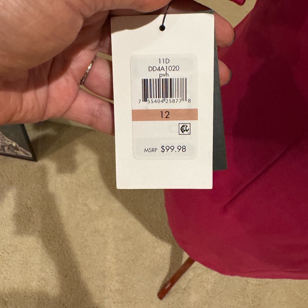 DKNY Fuchsia Midi Dress with Ruched Detail - Picture 4 of 6